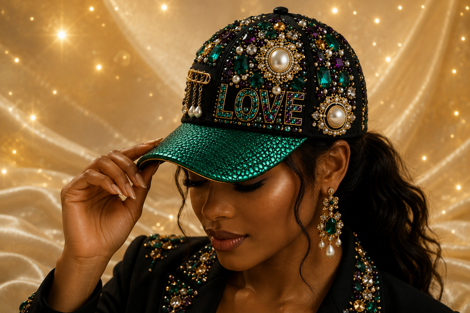 Emerald Love Cap
